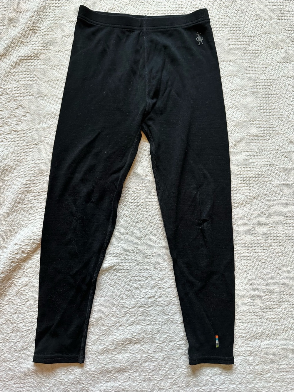 Smartwool 100% merino wool black base layer pants